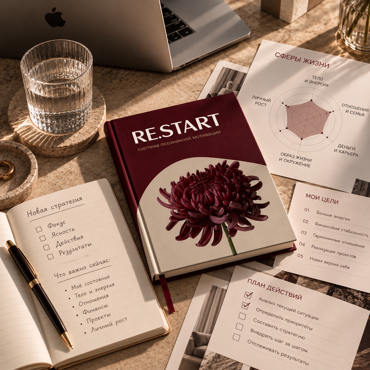 Рабочая тетрадь RE.START и материалы метода